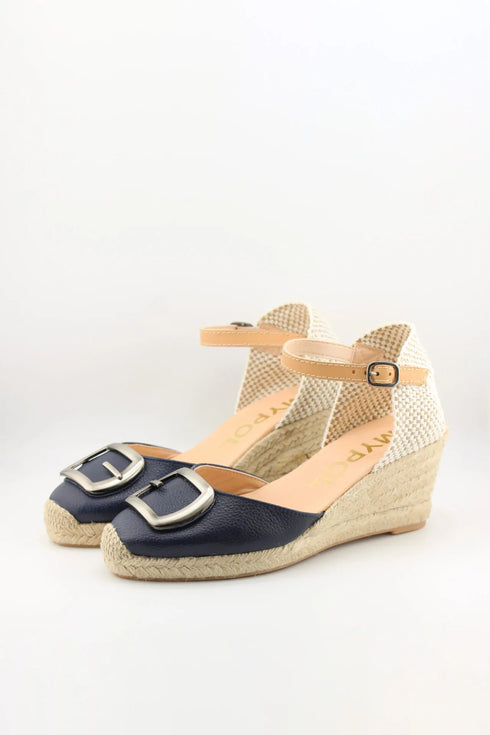 Maypol Espadrille Wedge Sandal with Buckle